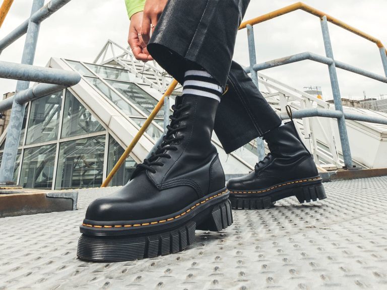 Stell dich dem Winter auf der festesten Plattform von Dr. Martens